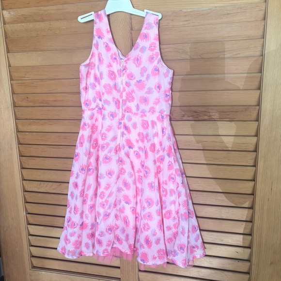 Charming Pink Floral Kids Dress - Picture 2 of 3